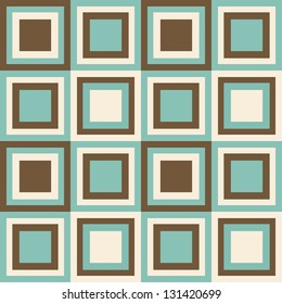 Fashion geometrical pattern in retro colors, seamless vector background. For fashion textile, cloth, backgrounds.