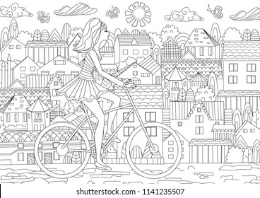 Download Fashion Adult Coloring Book High Res Stock Images Shutterstock