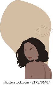 fashion girl salon background plat illustration relaxationм face