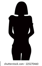 Fashion girl silhouette
