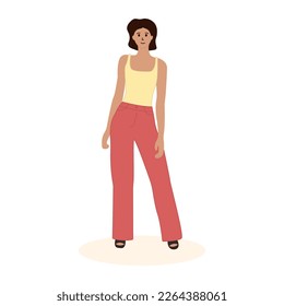 Fashion Girl Standing Full Length