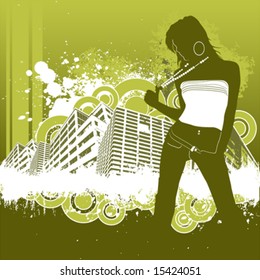 fashion girl vector 2