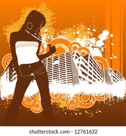 fashion girl vector