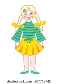 fashion girl (vector illustration)