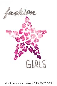 fashion girls modern Fashion Slogan for T-shirt and apparels graphic vector Print.