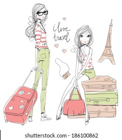 Fashion  Girls travels the world