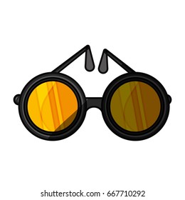 Fashion glasses isolated