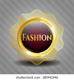 Fashion gold badge or emblem