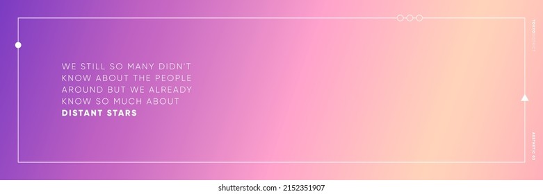 Fashion gradient blurred pattern background. Vector wide horizontal soft blend duotone backdrop template.
