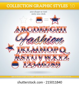 Fashion Graphic styles can be use for decor, text, title, cards, events, posters, icons, logo and other.