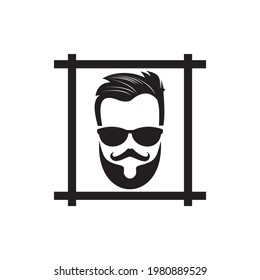Fashion hairstyles icon vector illustration sign