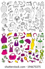 Fashion Hand Drawn Set