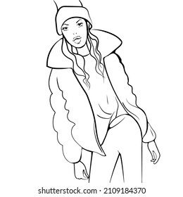 Fashion Hand Drawn Sketch Vector Stock Vector (Royalty Free) 2109184370 ...