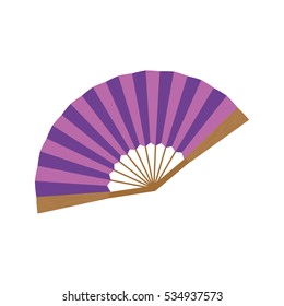 fashion hand fan icon vector illustration graphic design