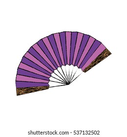 fashion hand fan icon vector illustration graphic design