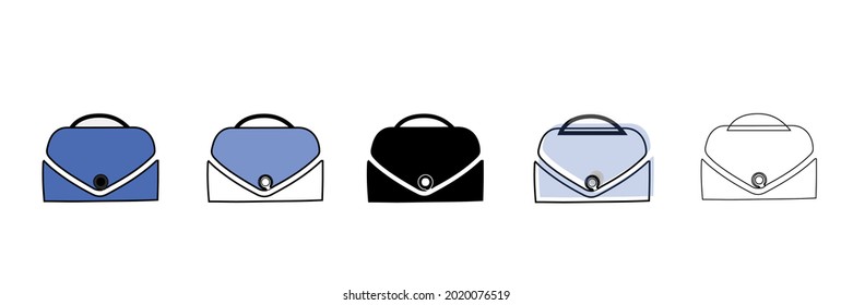 fashion handbag vector type icon