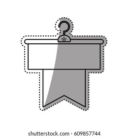 Fashion hanger symbol icon vector illustration graphic design