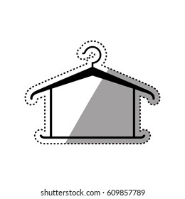 Fashion hanger symbol icon vector illustration graphic design