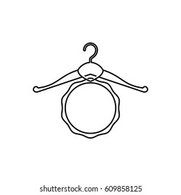 Fashion hanger symbol icon vector illustration graphic design