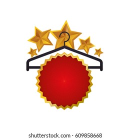 Fashion hanger symbol icon vector illustration graphic design