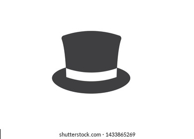 Fashion hat black icon on white background 