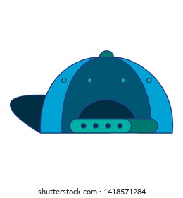 Fashion hat cool accesory cartoon isolated vector illustration graphic design