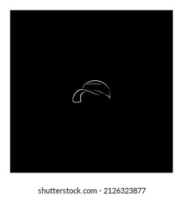 fashion hat logo and icon