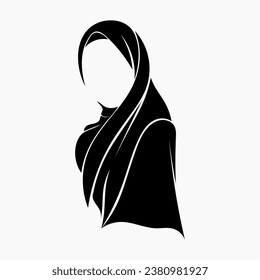 fashion hijab logo design, very suitable for your hijab brand logo. symbol for Muslim women
