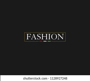 Fashion Hipster Ribbon Minimal Logo Design