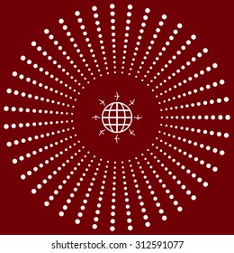 Fashion Icon aircraft around the world. icon. vector design