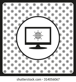 Fashion Icon aircraft around the world. icon. vector design