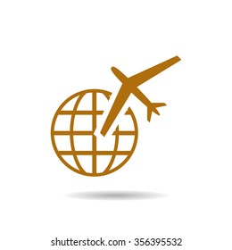 Fashion Icon aircraft around the world icon