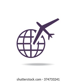 Fashion Icon aircraft around the world icon