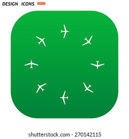 Fashion Icon Aircraft. icon. vector design