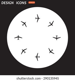 Fashion Icon Aircraft. icon. vector design