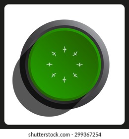 Fashion Icon Aircraft. icon. vector design