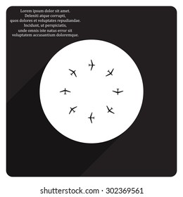 Fashion Icon Aircraft. icon. vector design