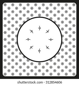 Fashion Icon Aircraft. icon. vector design