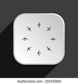 Fashion Icon Aircraft. icon. vector design
