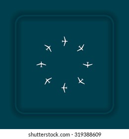 Fashion Icon Aircraft. icon. vector design