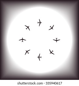 Fashion Icon Aircraft. icon. vector design