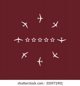 Fashion Icon Aircraft. icon. vector design