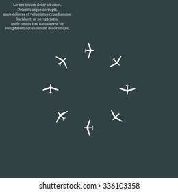 Fashion Icon Aircraft. icon. vector design
