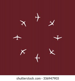 Fashion Icon Aircraft. icon. vector design
