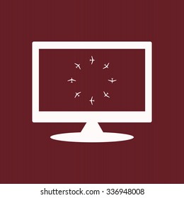 Fashion Icon Aircraft. icon. vector design