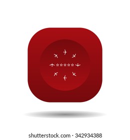 Fashion Icon Aircraft. icon. vector design
