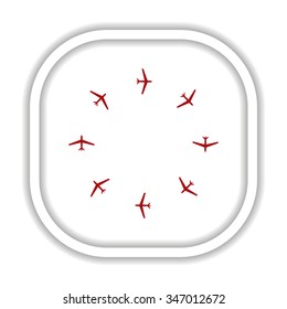 Fashion Icon Aircraft. icon. vector design