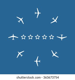 Fashion Icon Aircraft icon, vector illustration. Modern design. Flat design style