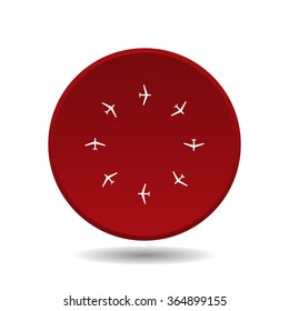 Fashion Icon Aircraft icon, vector illustration. Flat design style