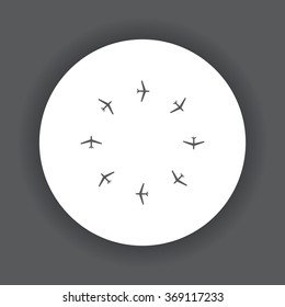 Fashion Icon Aircraft icon, vector illustration. Flat design style